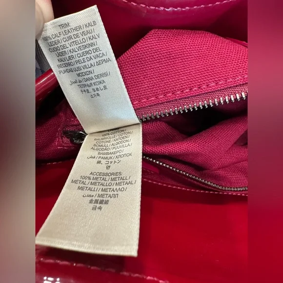 AUTHENTIC Burberry Raspberry Gradient Supernova Check Tote - Picture 13 of 16